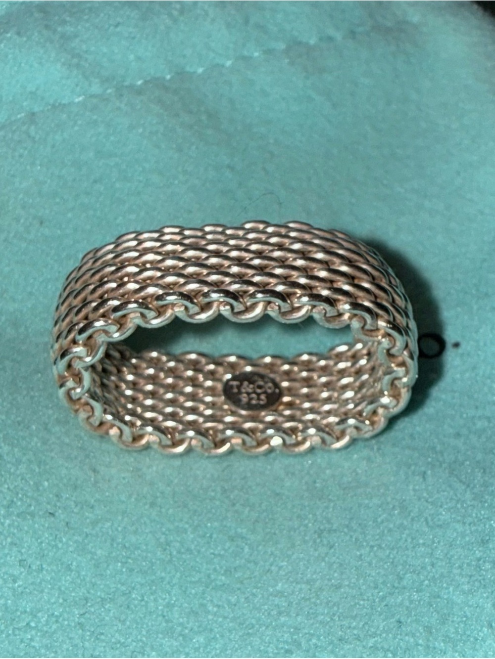 Tiffany & Co. Sterling Silver Woven Mesh Band